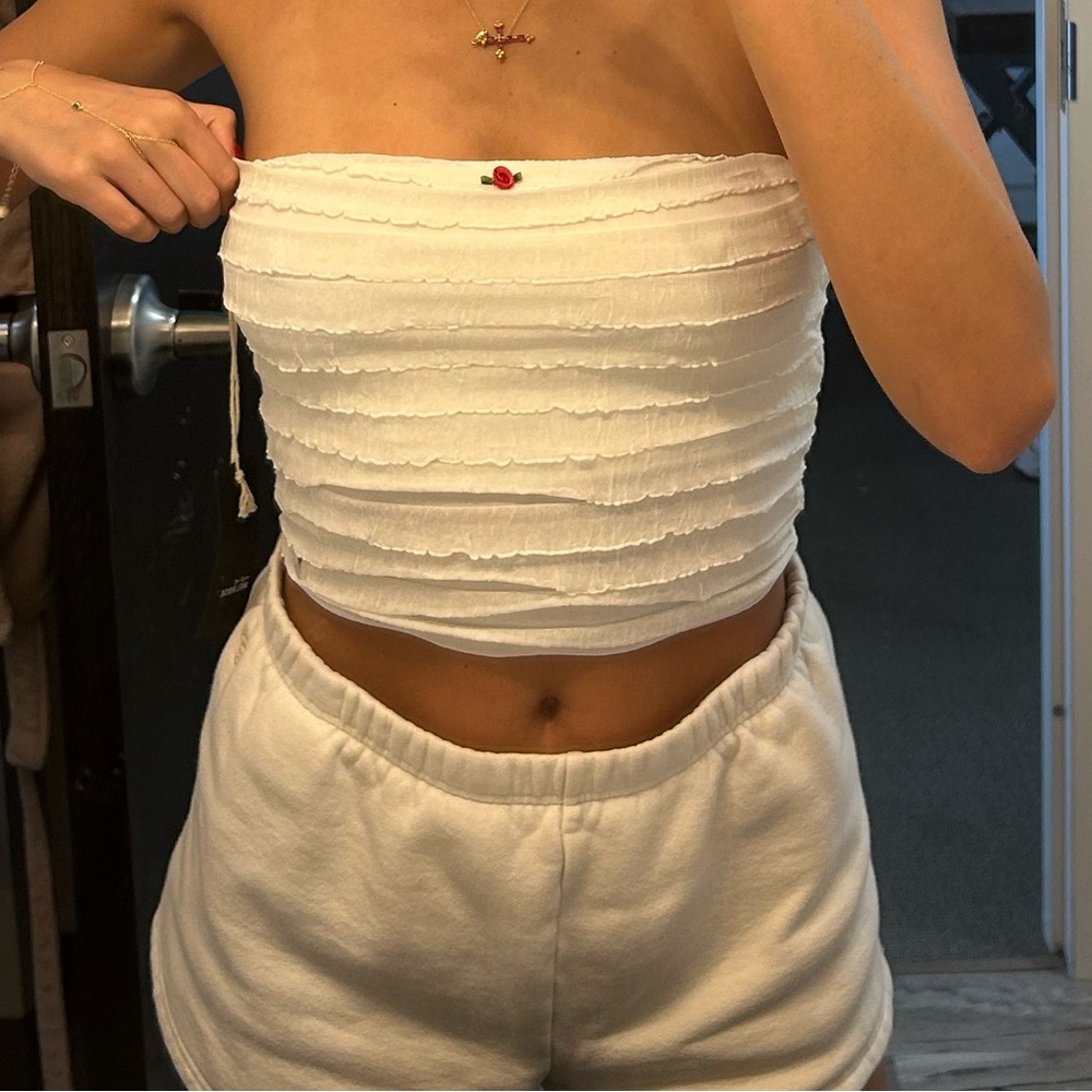 Tilly’s White Frilly Top